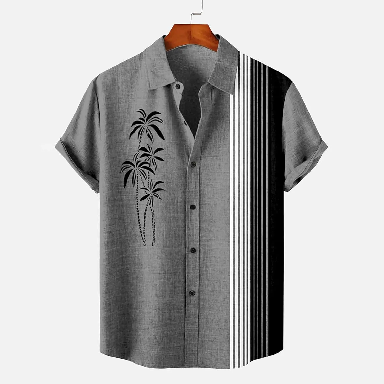 Hawaiian Shirt for Men for Men's Valentines Day Button Shirt Boys Valentines Hawaiian Shirt Bowling Shirt Mens St.