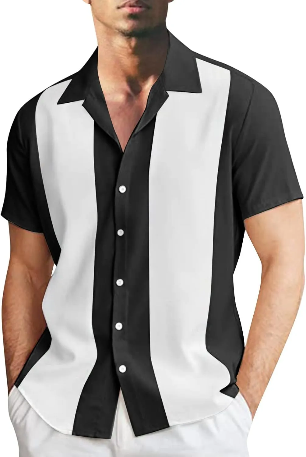 Hawaiian Shirt for Men Hawaiian Shirt Casual Short Sleeve Button Down Shirts Beach Shirt Men's Vintage