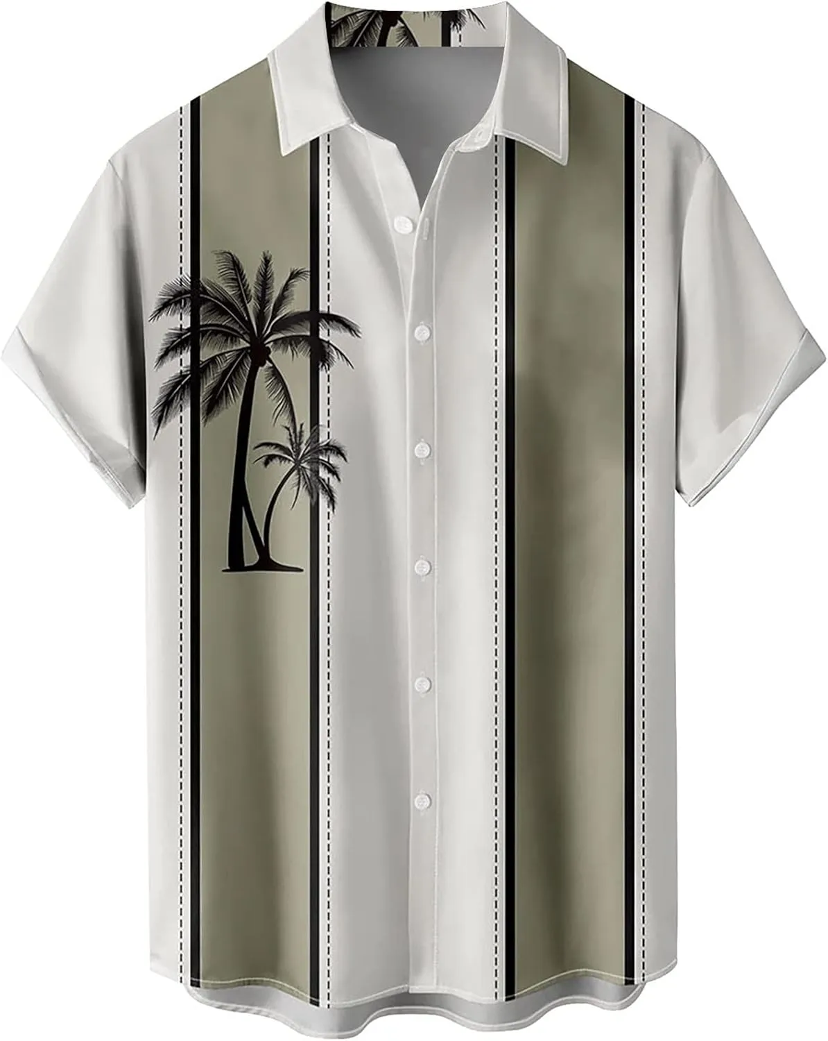 Hawaiian Shirt for Men Print Shirt Men's Hawaiian Shirt Short Sleeves Printed Button Hawaiian Bowling