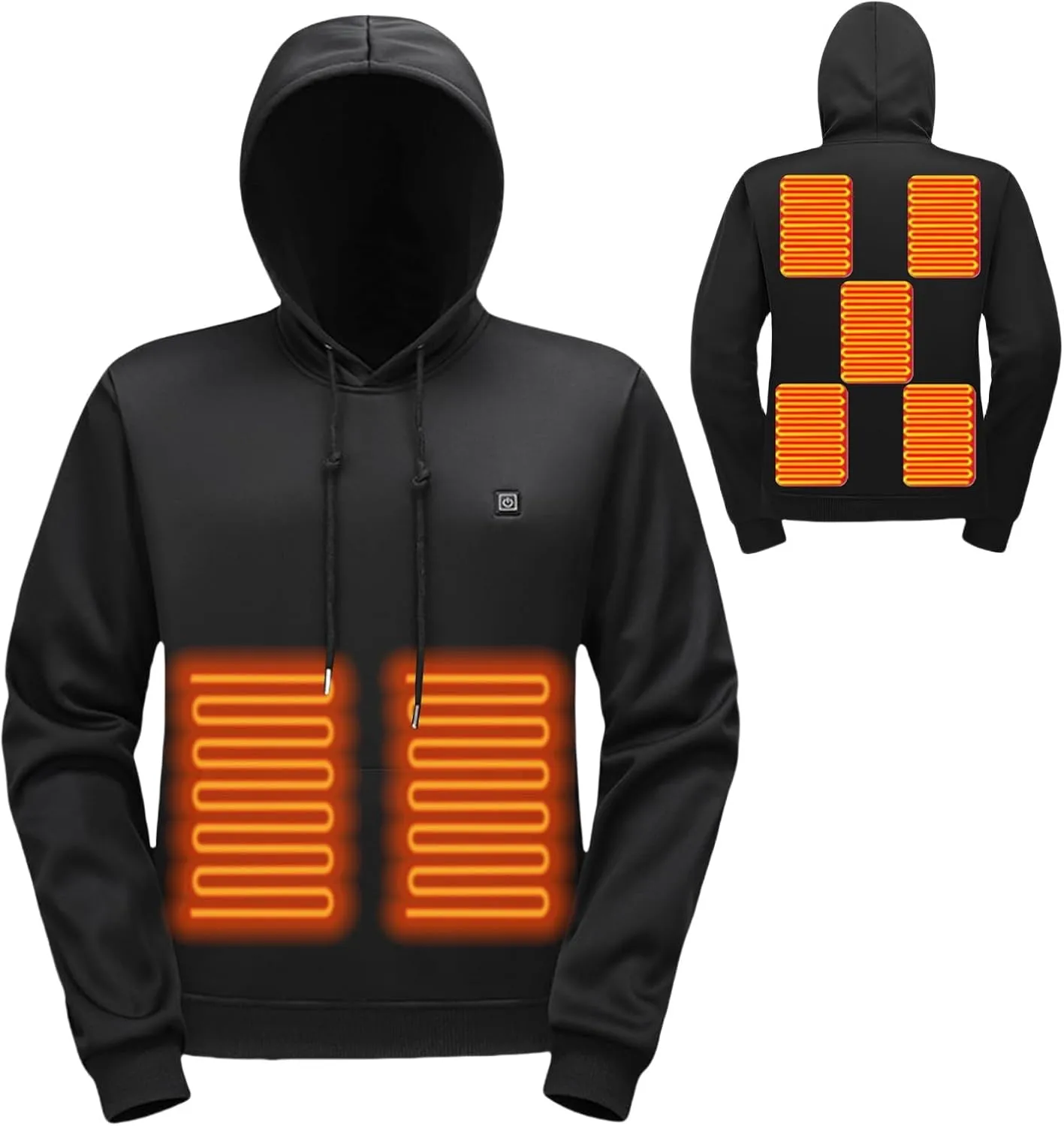 Heated Jacket, Heated Hoodies for Men&Women Lightweight Winter Warm USB Electric Outdoor Sweatshirts Jackets Unisex