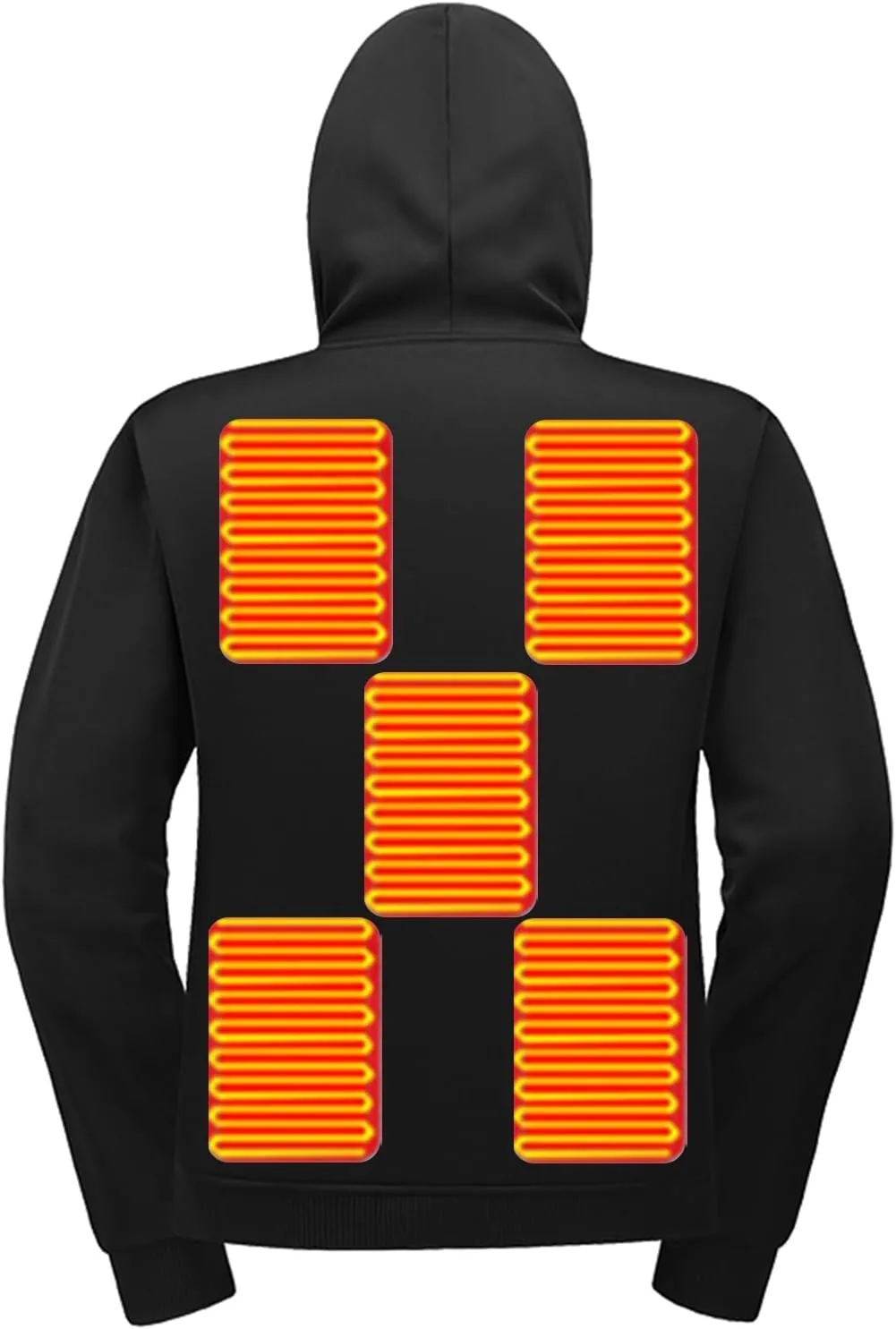 Heated Jacket, Heated Hoodies for Men&Women Lightweight Winter Warm USB Electric Outdoor Sweatshirts Jackets Unisex