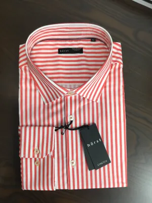 Hrst Long Sleeve Dress Shirt Watermelon HRSL221751
