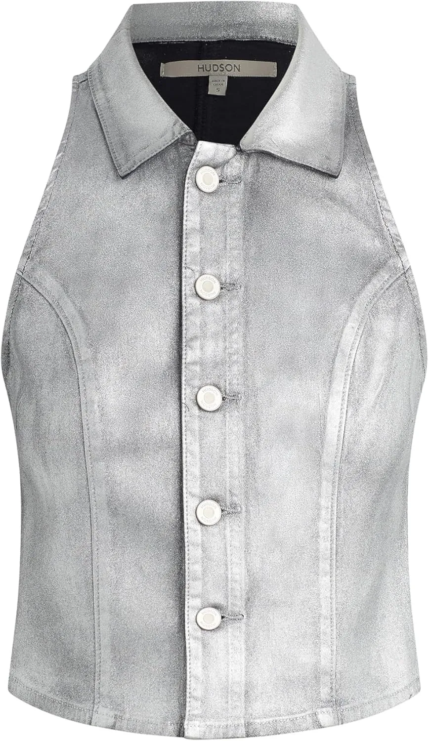 HUDSON Women's Denim Halter Vest