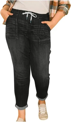 Jeans for Women Trendy High Waisted Stretchy Jeans Butt Lifting Tummy Control Jeans Stretch Boot Cut Denim Pants