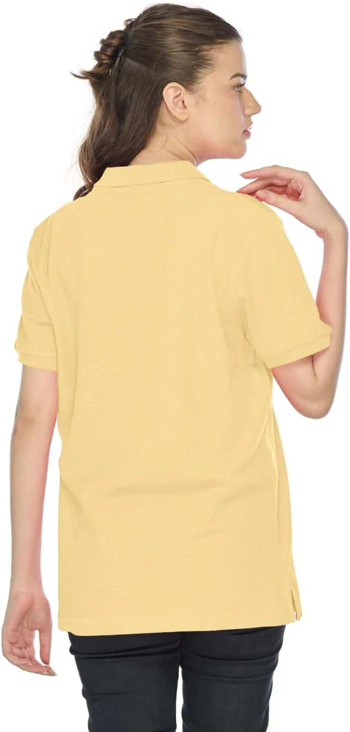 JustBlanks Polo Shirt for Women Short-Sleeves Polo Shirt Polo Tee Womens Polo Shirt Lightweight Golf Polo Shirt