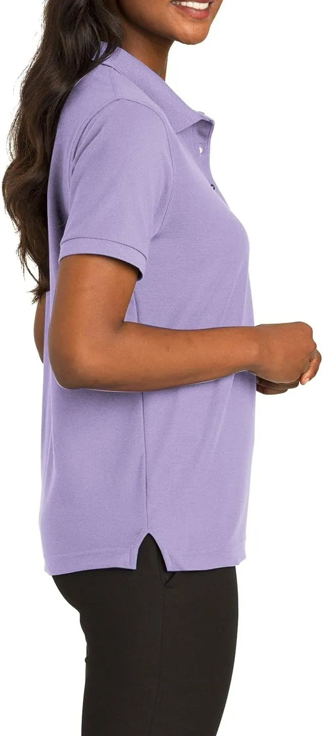 JustBlanks Polo Shirt for Women Short-Sleeves Polo Shirt Polo Tee Womens Polo Shirt Lightweight Golf Polo Shirt