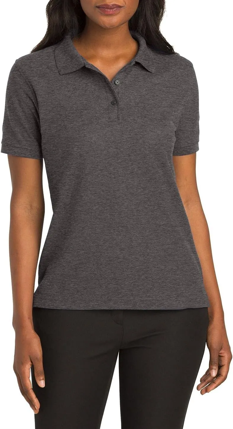 JustBlanks Polo Shirt for Women Short-Sleeves Polo Shirt Polo Tee Womens Polo Shirt Lightweight Golf Polo Shirt