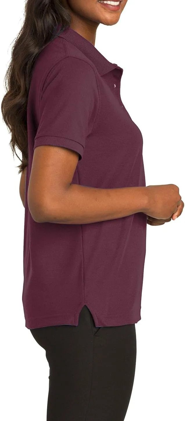 JustBlanks Polo Shirt for Women Short-Sleeves Polo Shirt Polo Tee Womens Polo Shirt Lightweight Golf Polo Shirt