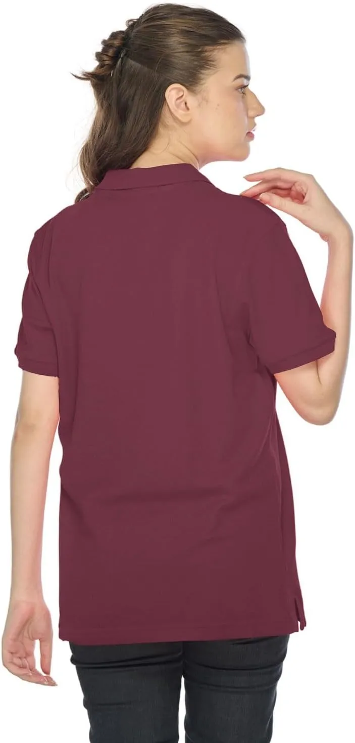 JustBlanks Polo Shirt for Women Short-Sleeves Polo Shirt Polo Tee Womens Polo Shirt Lightweight Golf Polo Shirt