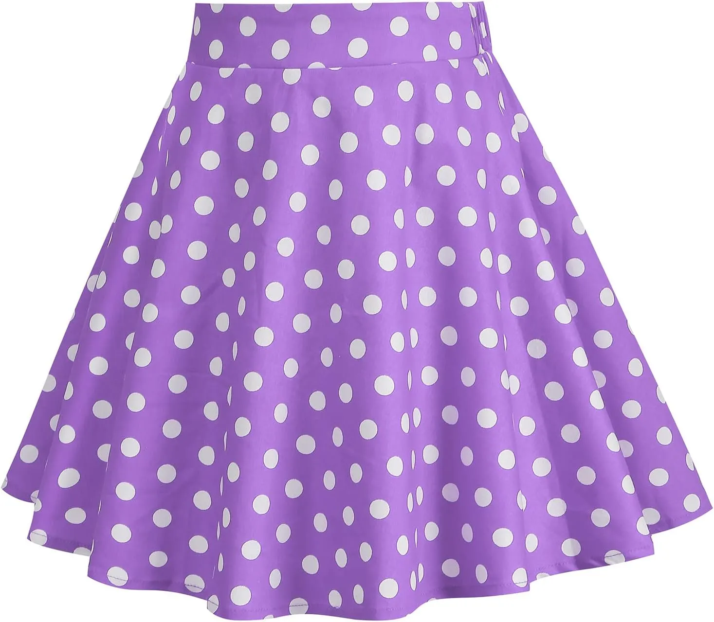 Kid Girls Summer Vintage Polka Dots A Line Knee Length Skirt