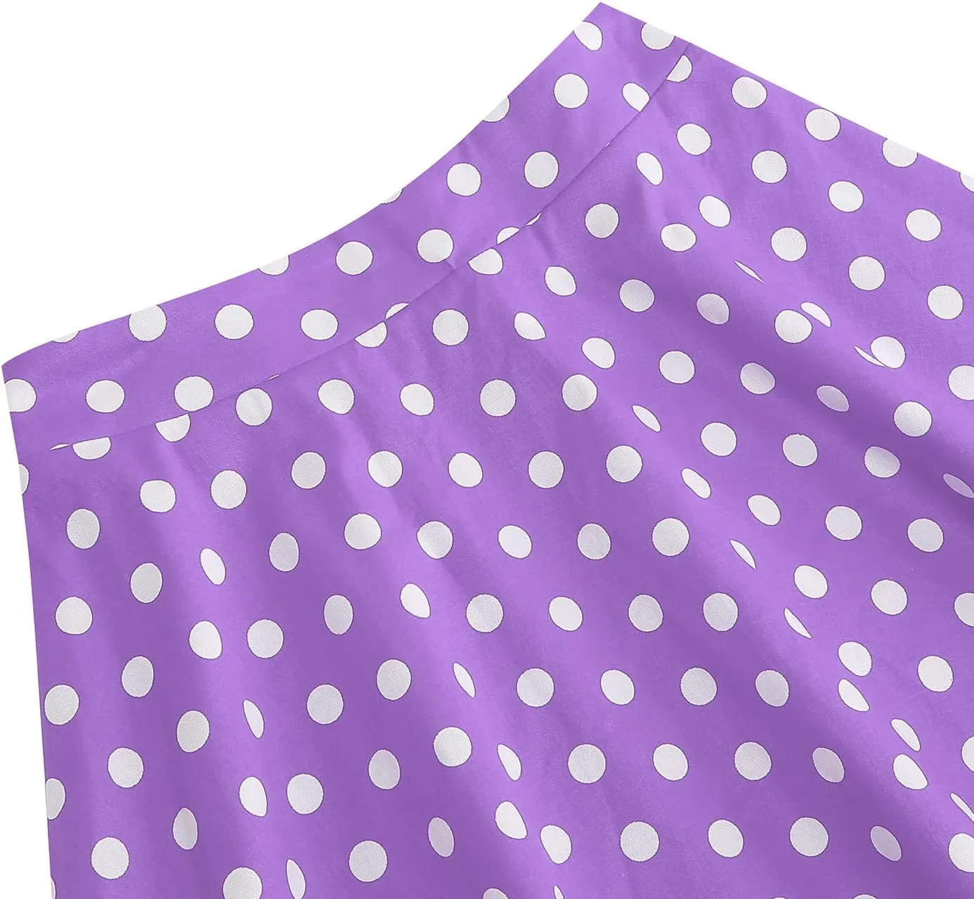 Kid Girls Summer Vintage Polka Dots A Line Knee Length Skirt