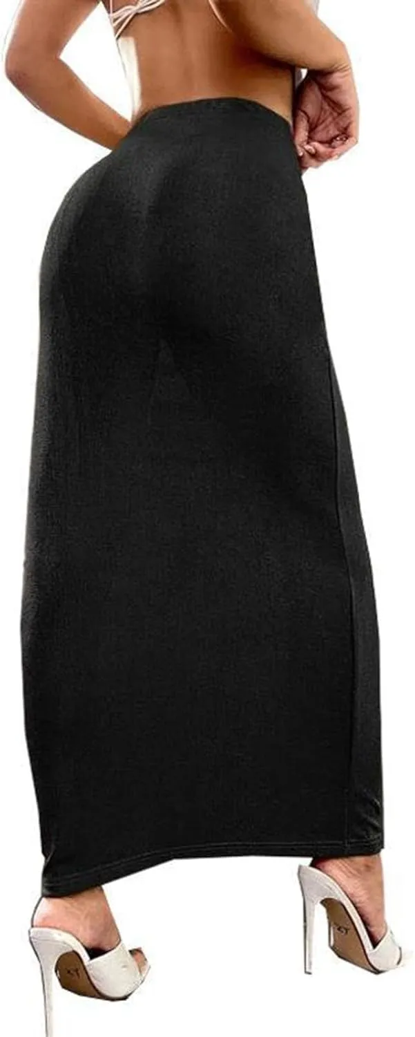 Ladies Skirt for Women Velour Maxi Long Midi Knee High Loose Fit Pencil Basic Fall Winter 2025 Fashion