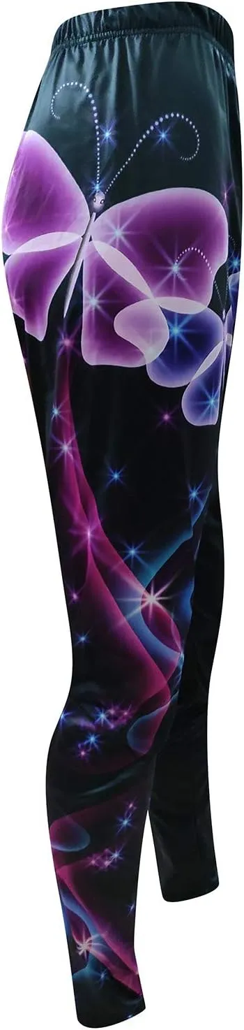 LCMTWX Workout Leggings Autumn Casual Print Leggings Boot Pants Workout Leggings Winter Warm Thick Tights High Waisted