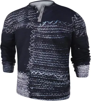 Lightweight Sweatshirts for Men Long Sleeve Button Down Shirt Waffle Plaid Shirt Untucked Henley Shirt Casual Shirt