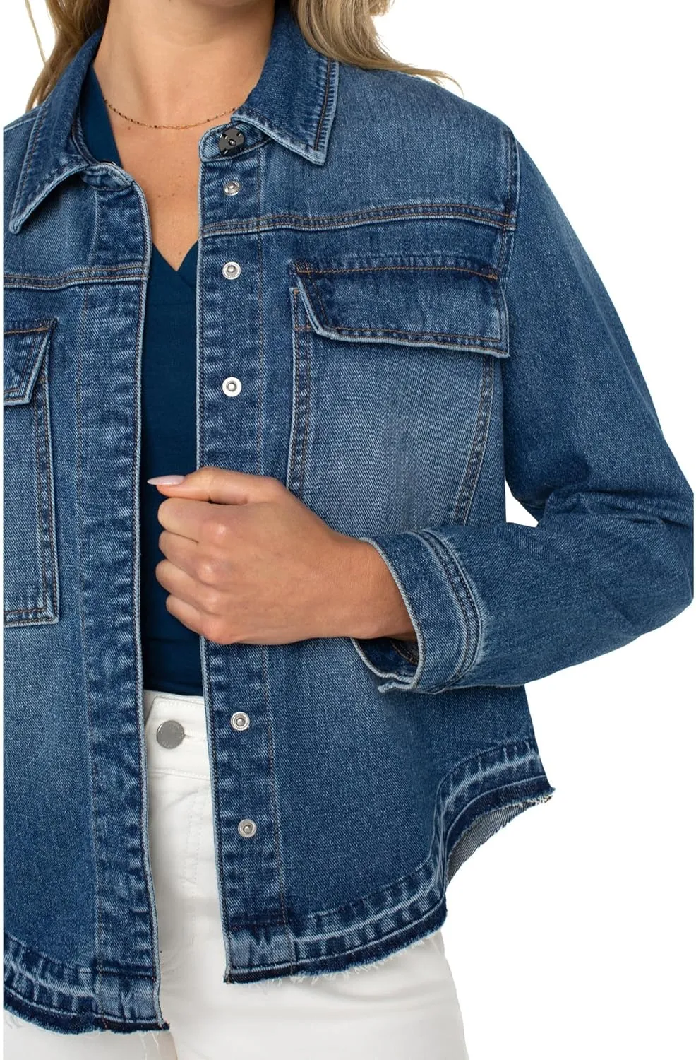 Liverpool Women's Split Back Denim Shirt Jacket