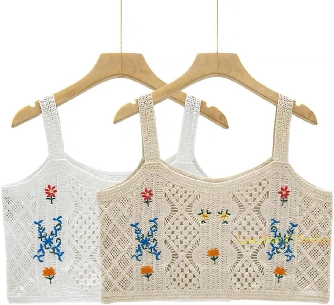 LoudSung Knitted Vest Camisole Sheer Shrug Cardigan Thin Soft Hollow Shawls Sleeveless for Women Girls