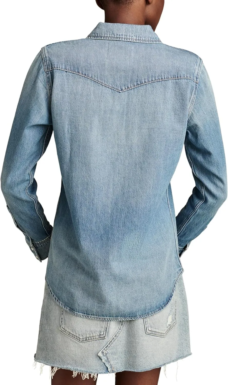 Lucky Brand Women's Denim Western Shirt