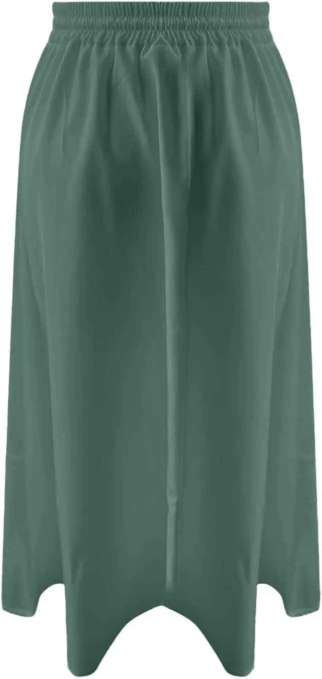 Maxi Skirts for Women 2025 Elegant Boho Pleated Skirt Elastic High Waisted Casual Summer Pockets A Line Dresses Outfits