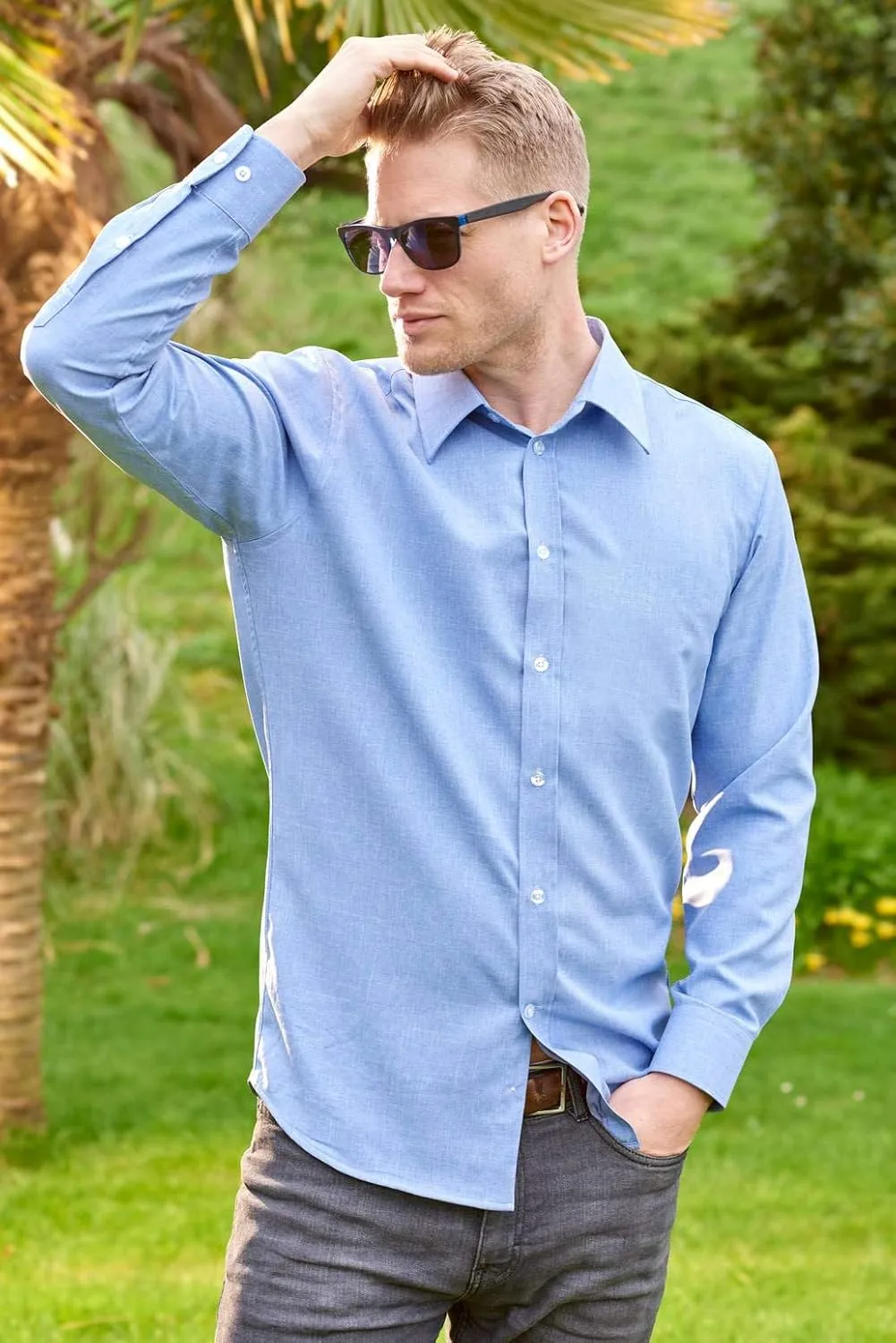 Men's All Over Sweatproof Dress Shirt