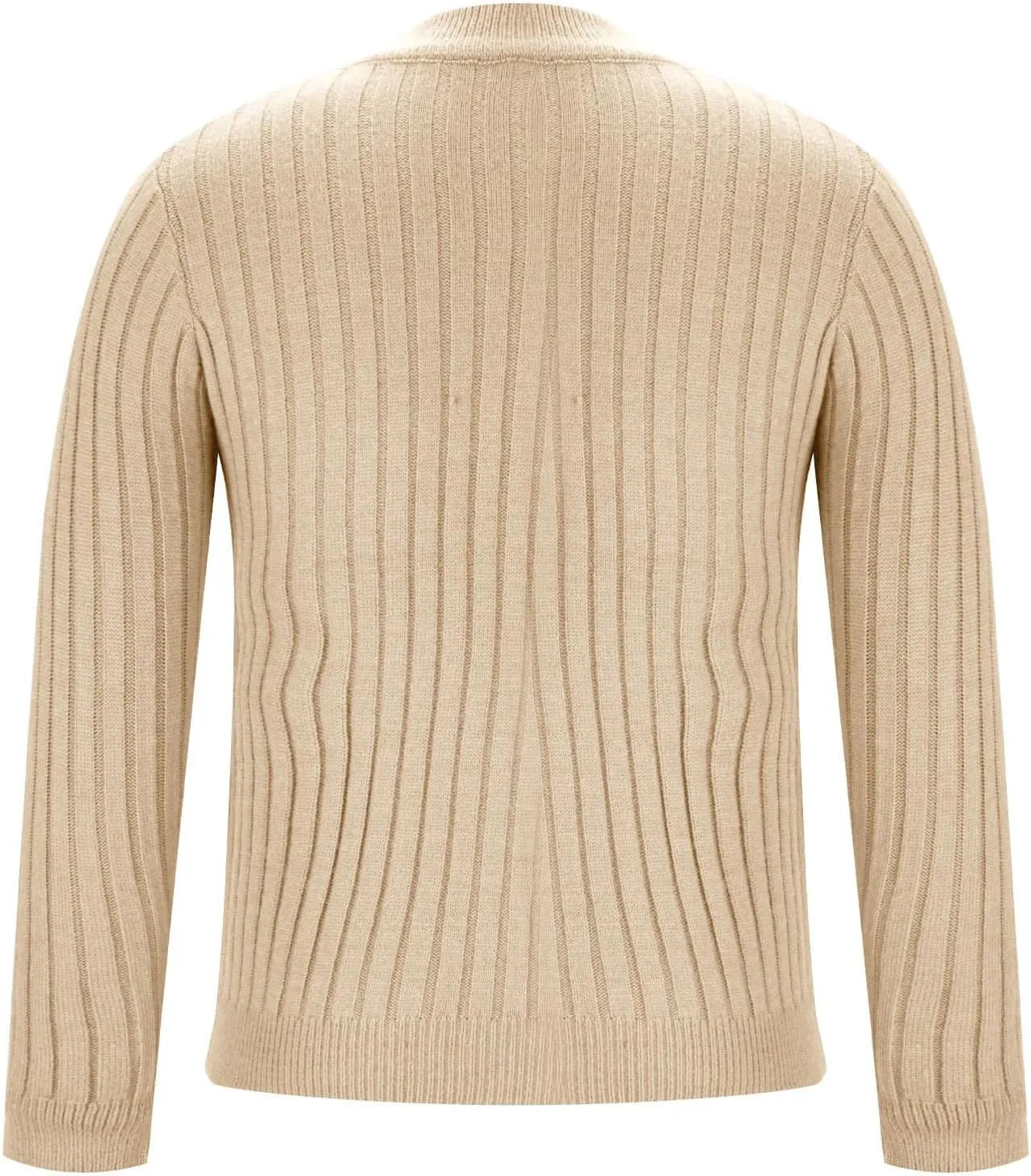 Mens Cable Knit Sweater Plus Size Knitted Chunky Pullover Loose Crewneck Sweater Winter Thermal Long Sleeve Knitwear