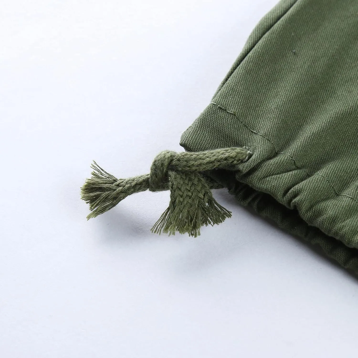 Mens Cargo Pants Casual Waist Color Sports Trousers Drawstring Sports Pants Fashion Hiking Joggers Athletic Overalls