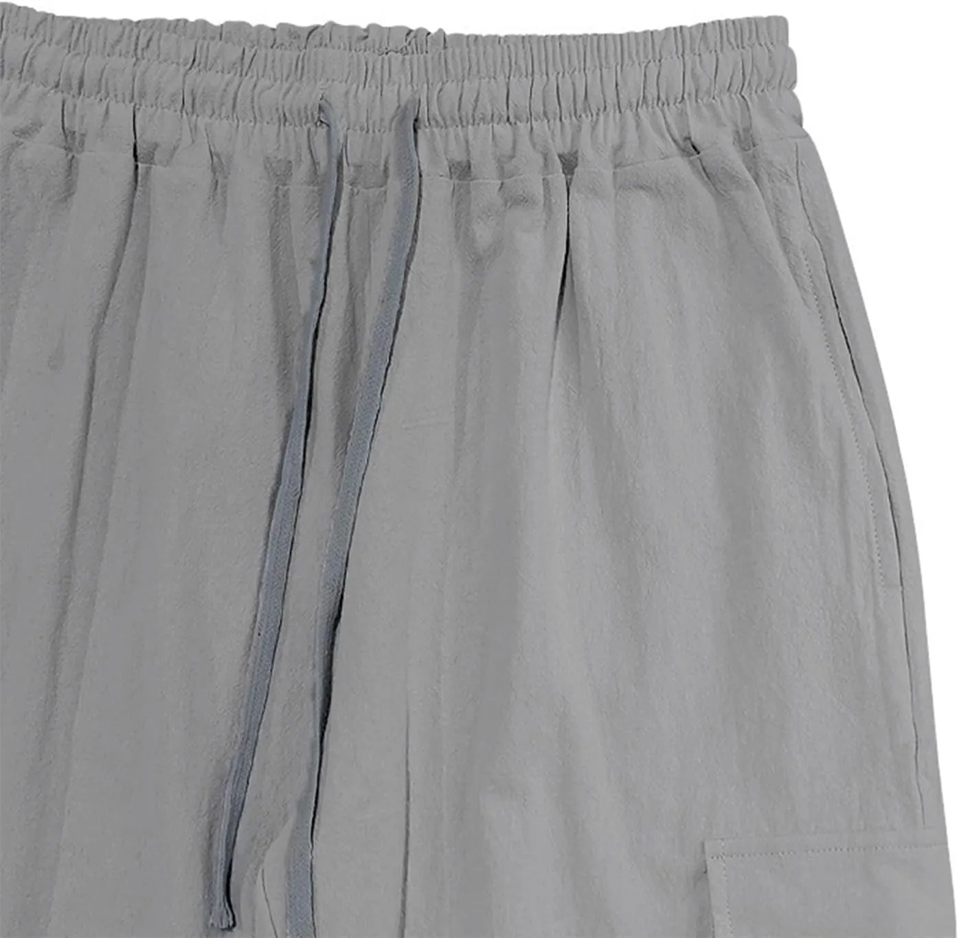 Men's Casual Cargo Pants Wide Leg Sports Workwear Multi-Pocket Pants