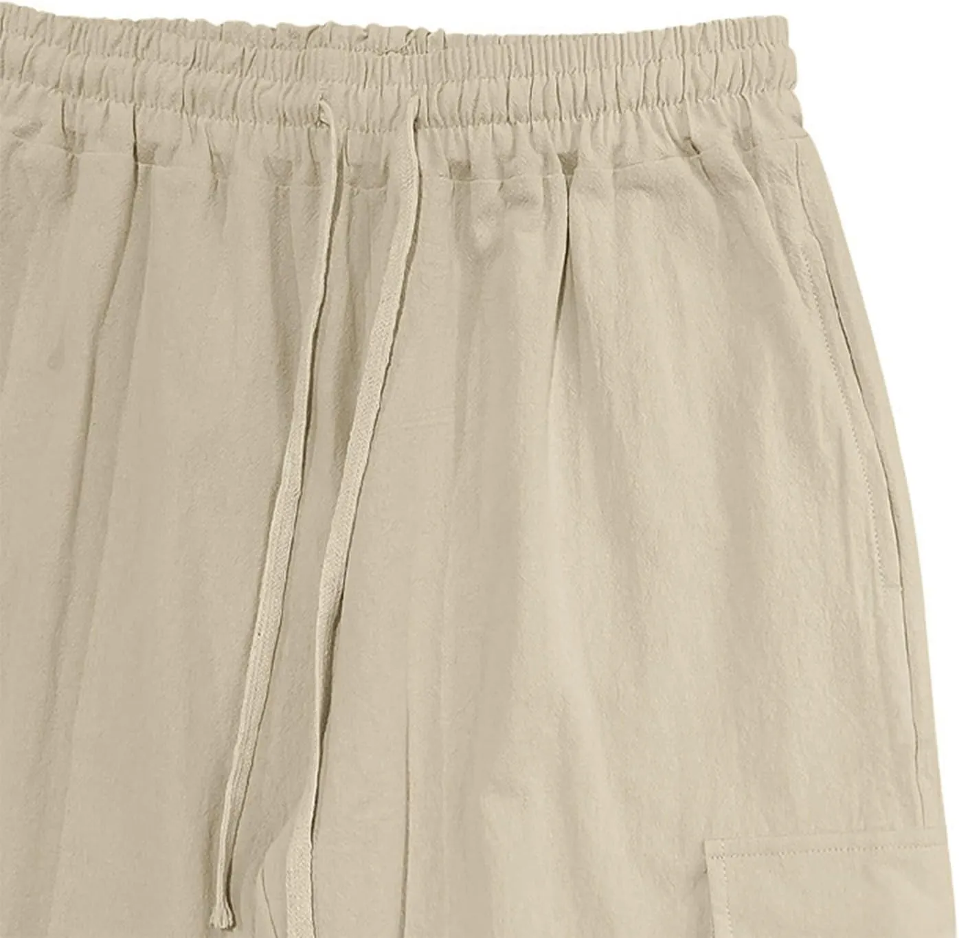 Men's Casual Cargo Pants Wide Leg Sports Workwear Multi-Pocket Pants