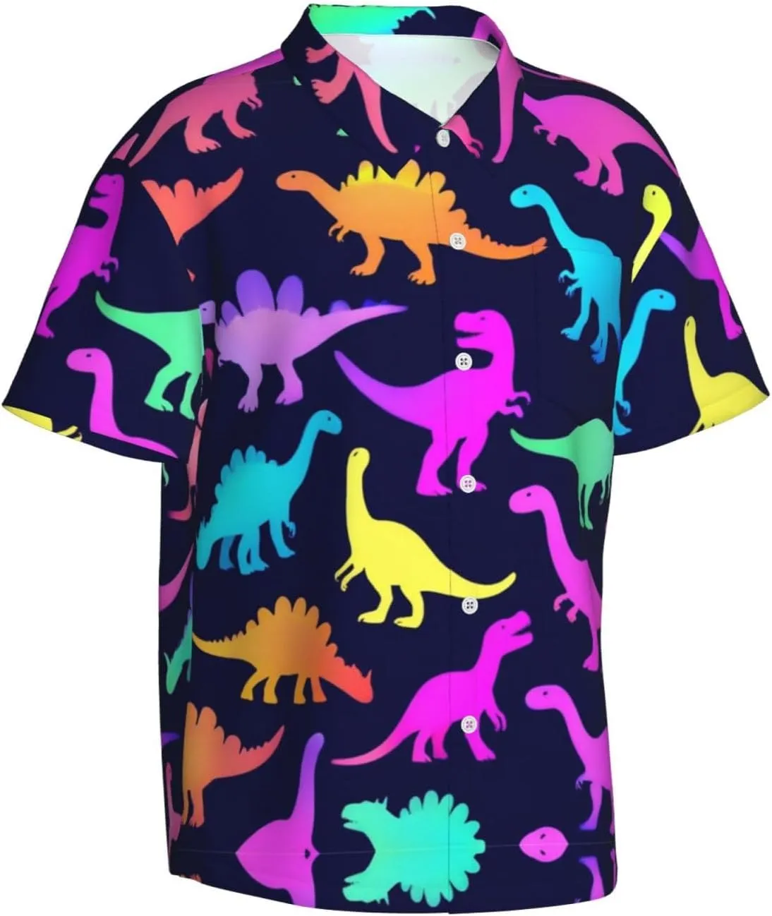 Men's Casual Linen Button Down Shirt Short Sleeve Beach Shirt