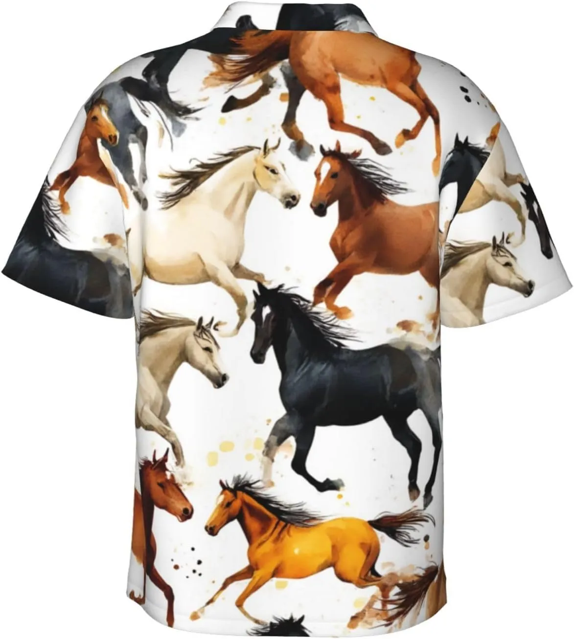 Men's Casual Linen Button Down Shirt Short Sleeve Beach Shirt