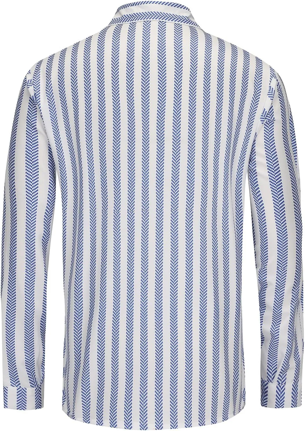 Men's Casual Plaid Shirt Long Sleeve Button Down Shirt Regular Fit Plaid Shirt
