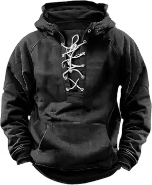 Men's Color Block Pullover Fleece Hoodie Men And Women Blouse Shirt Pullover Sweatshirts Casual Long Sleeve Shirts