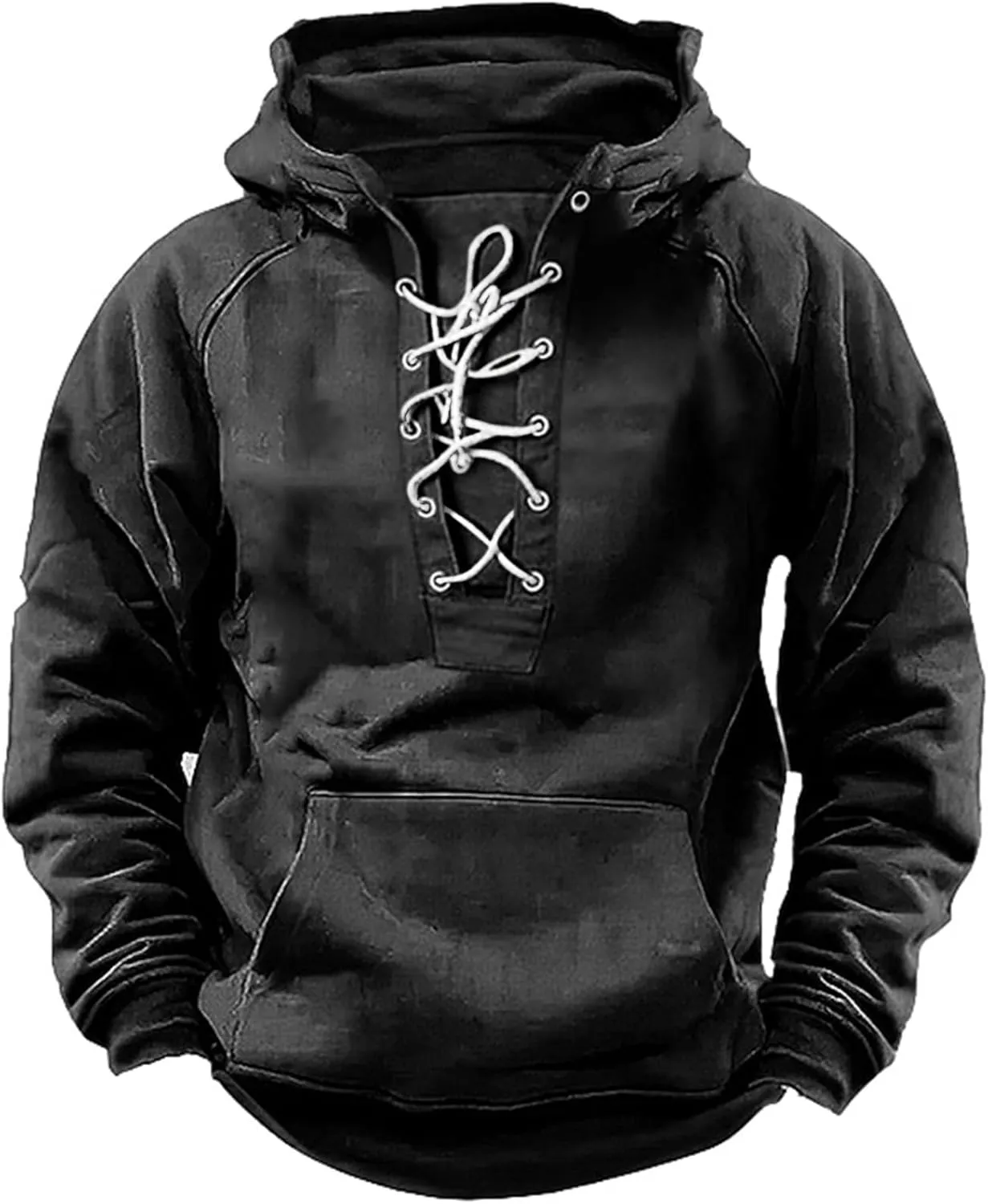 Men's Color Block Pullover Fleece Hoodie Men And Women Blouse Shirt Pullover Sweatshirts Casual Long Sleeve Shirts