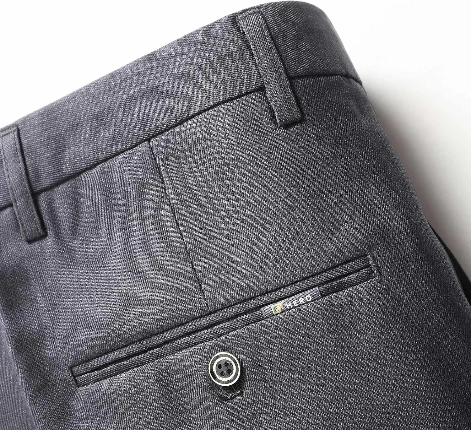 Mens Dress Pants Pleated Front Stretch Suit Pants Classic Fit Casual Dress Pants Straight Fit Pants