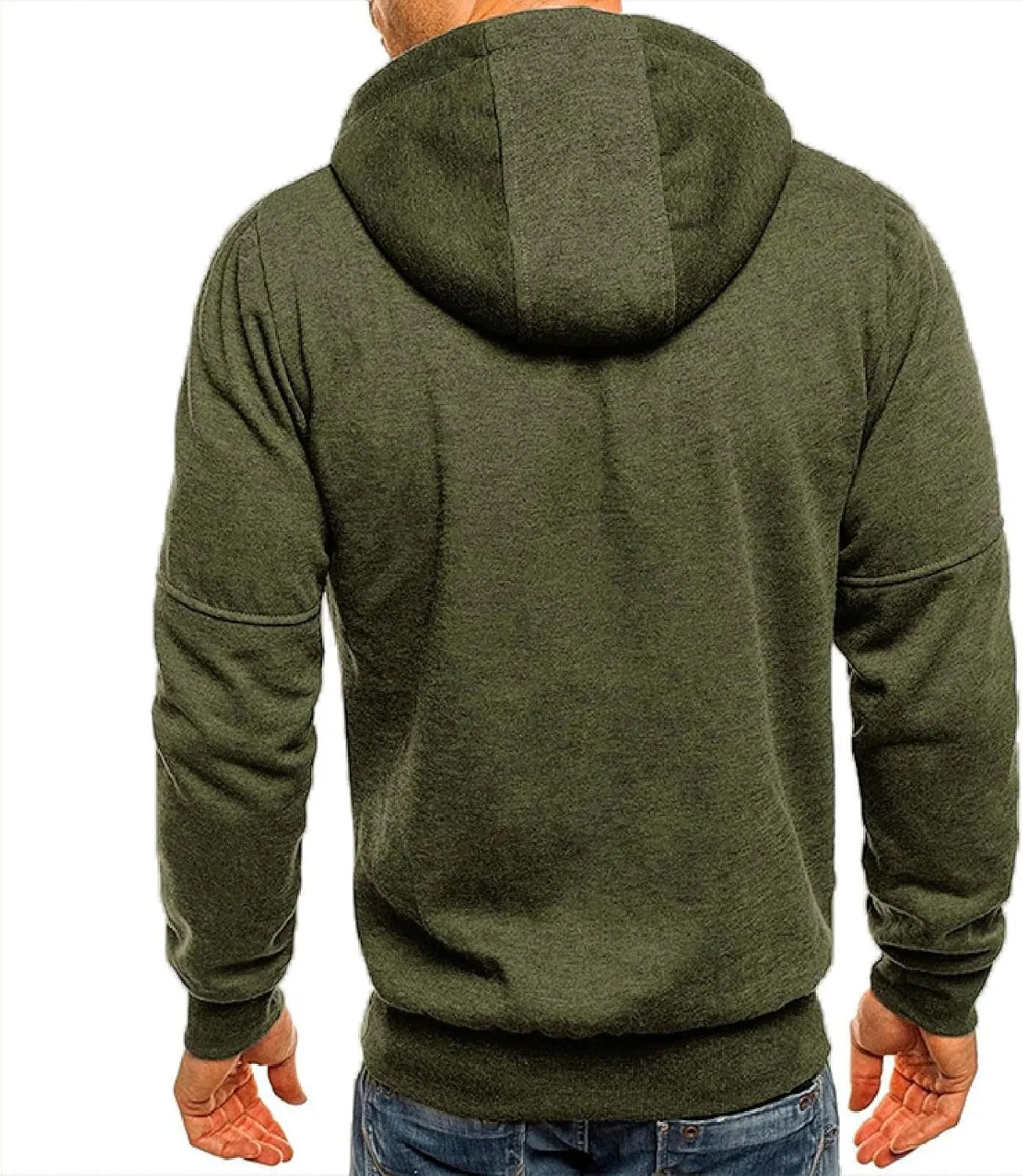 Men's Full-Zip Hoodie Mens' Autumn Winter Long Sleeve Zipper Hooded Sweatshirt Sweatshirts Casual Long Sleeve Shirts