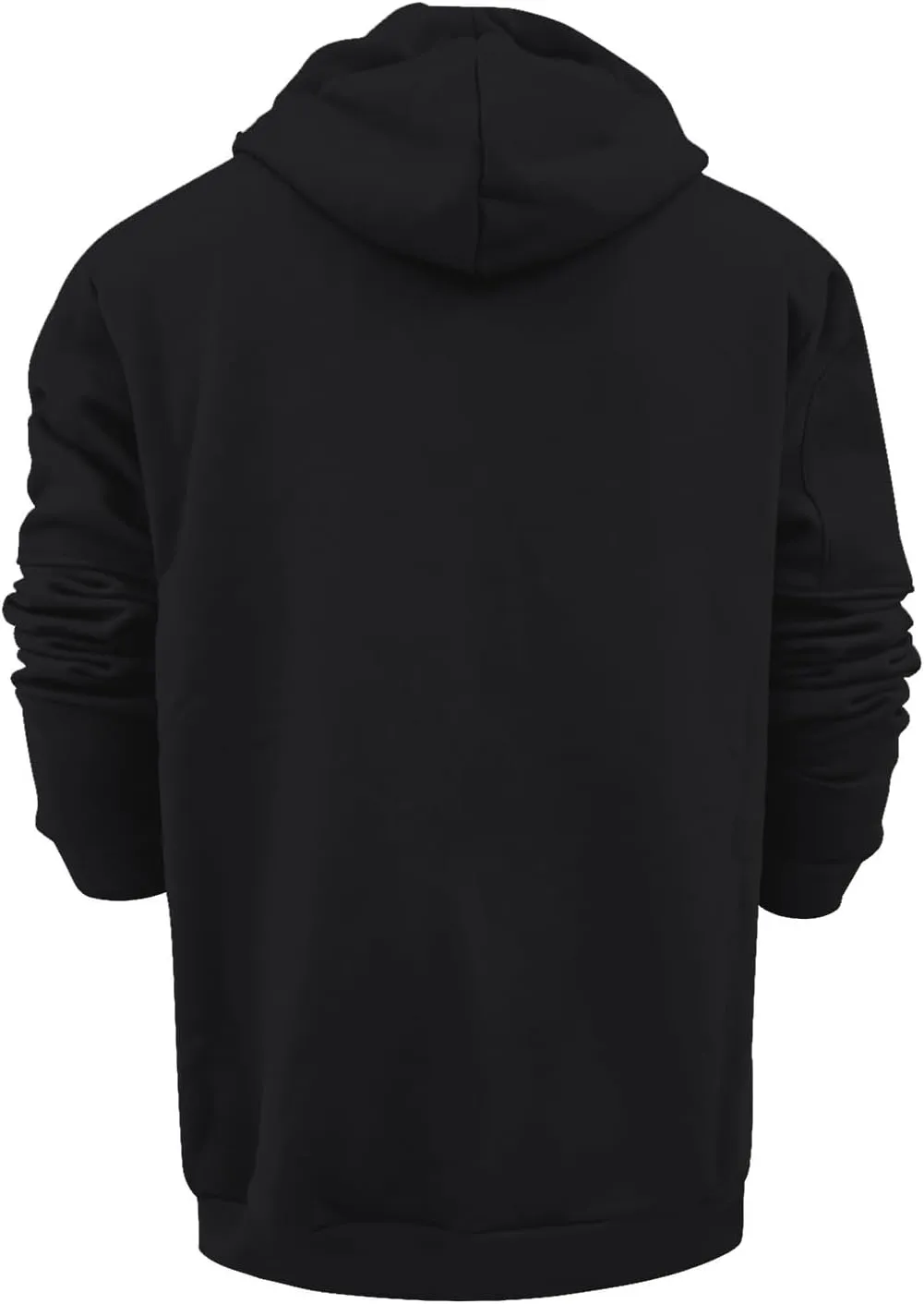 Men's Full Zipper Hoodie Long-Sleeved Drawstring Casual Hooded Sweater with Pockets Jogging Track and Filed Gym Hoodie