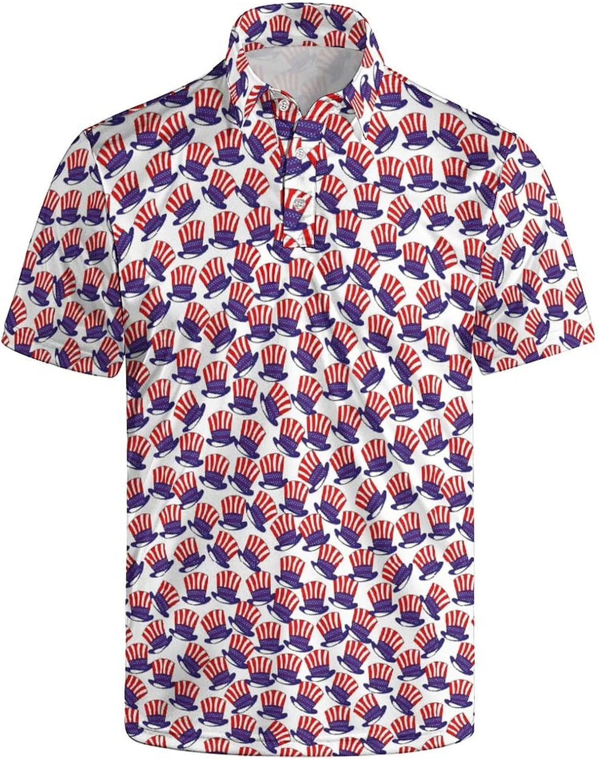 Men's Golf Shirt Moisture Wicking Polo Shirt Athletic Tennis Shirt Performance Polo Shirt for Men