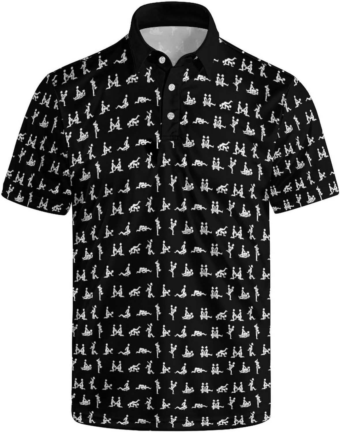 Men's Golf Shirt Moisture Wicking Polo Shirt Athletic Tennis Shirt Performance Polo Shirt for Men