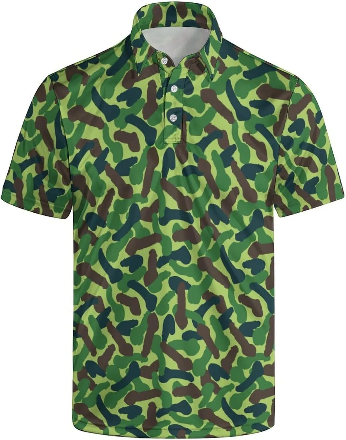 Men's Golf Shirt Moisture Wicking Polo Shirt Athletic Tennis Shirt Performance Polo Shirt for Men