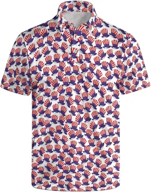 Men's Golf Shirt Moisture Wicking Polo Shirt Athletic Tennis Shirt Performance Polo Shirt for Men