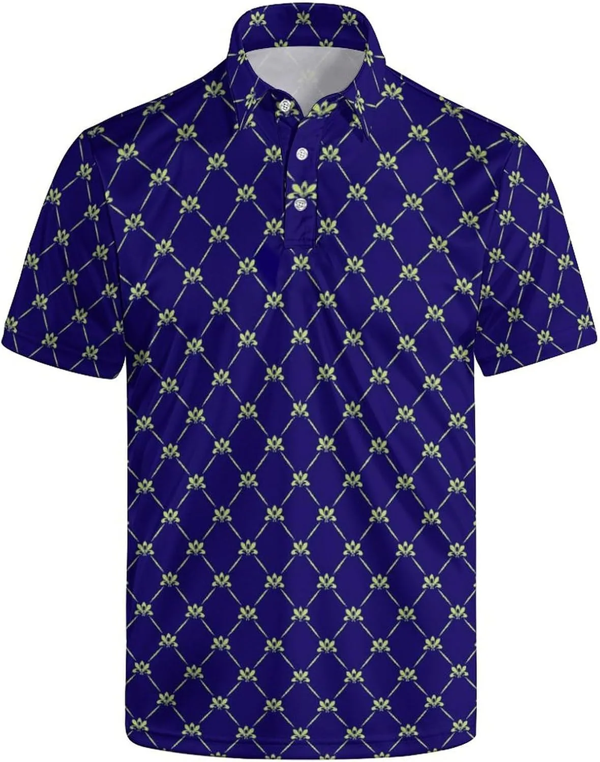 Mens Golf Shirt Performance Moisture Wicking Polo Shirt Collared Short Sleeve Golf Polo Shirt