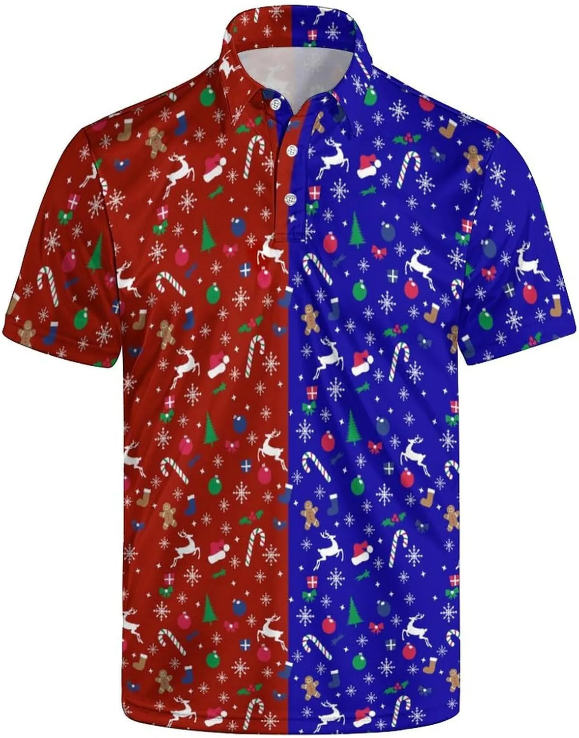 Mens Golf Shirt Performance Moisture Wicking Polo Shirt Collared Short Sleeve Golf Polo Shirt