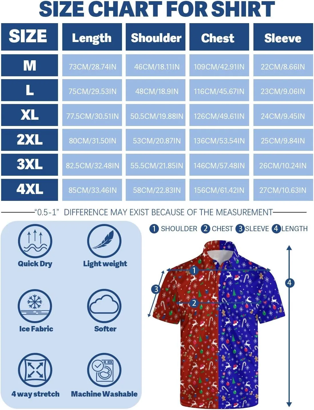 Mens Golf Shirt Performance Moisture Wicking Polo Shirt Collared Short Sleeve Golf Polo Shirt