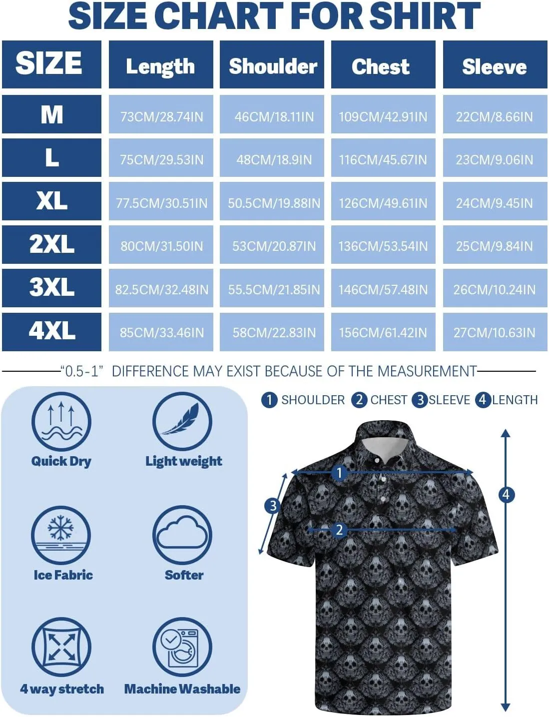 Men's Golf Shirt Quick-Dry Polo Shirt Performance Moisture Wicking Collared Tennis Shirts Athletic Shirt