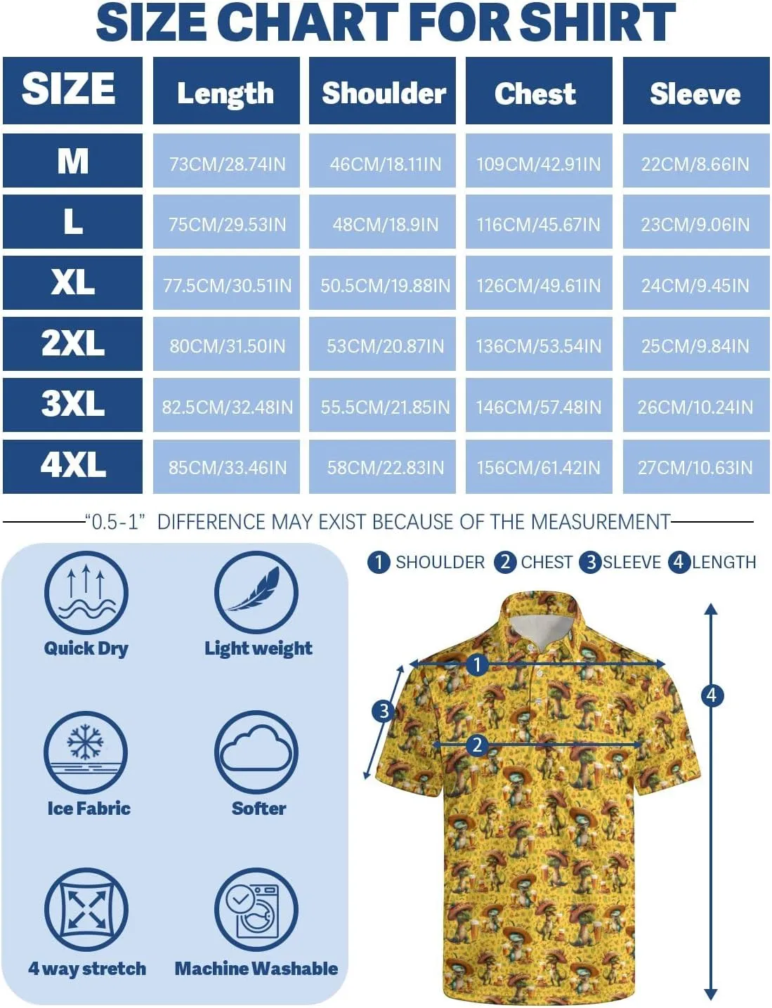 Men's Golf Shirt Quick-Dry Polo Shirt Performance Moisture Wicking Collared Tennis Shirts Athletic Shirt
