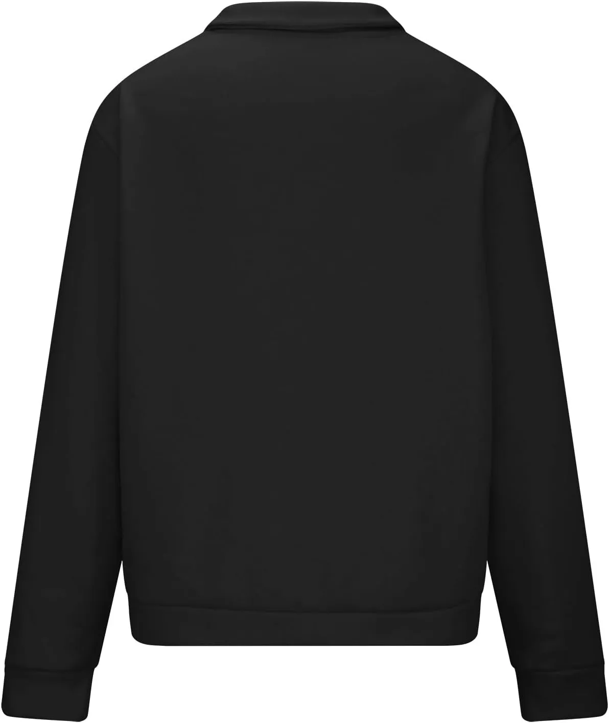 Mens Half Zip Collar Sweatshirt Long Sleeve Fleece Pullover Loose Fit Lightweight Sweatshirts Fashion Sports Tops