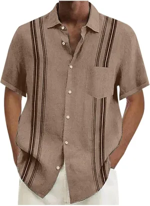 Mens Hawaiian Shirts Shirt with Men's Beach Summer Shirt Printed Tropical Vacation Shirts White Hawaiian Shirt Mens