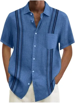 Mens Hawaiian Shirts Shirt with Men's Beach Summer Shirt Printed Tropical Vacation Shirts White Hawaiian Shirt Mens