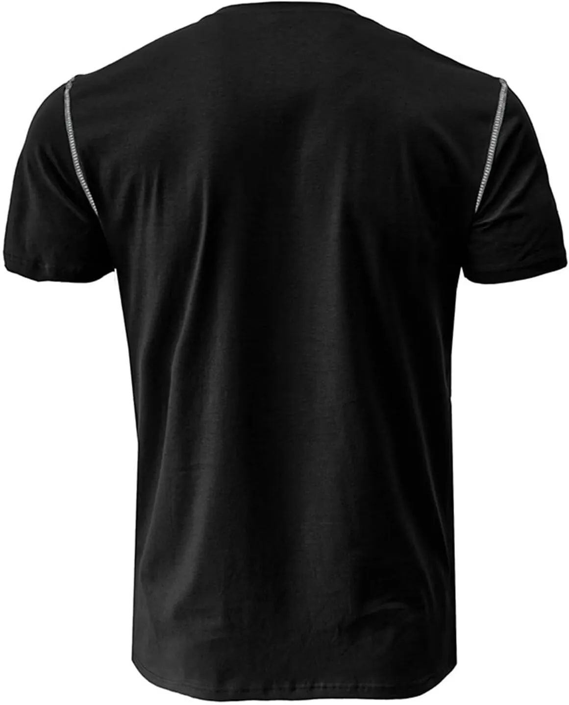 Men's Henley Shirt Lightweight Short Sleeve T-Shirt Casual Stylish Button Cotton Shirt