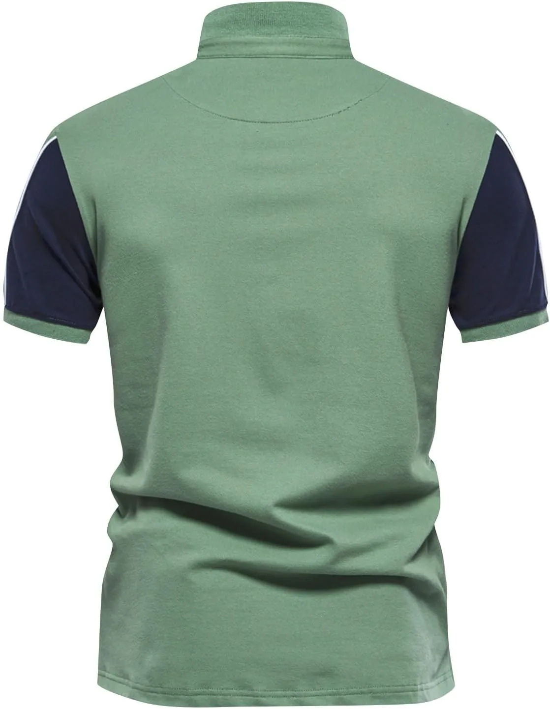 Mens Knit Polo Shirt Golf Shirts Short Sleeve Sports Casual Polo Shirts Textured Casual Knitted Golf Shirt