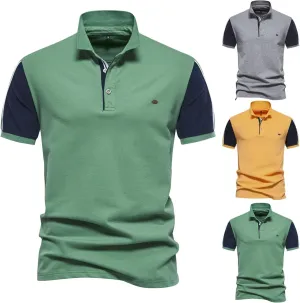 Mens Knit Polo Shirt Golf Shirts Short Sleeve Sports Casual Polo Shirts Textured Casual Knitted Golf Shirt